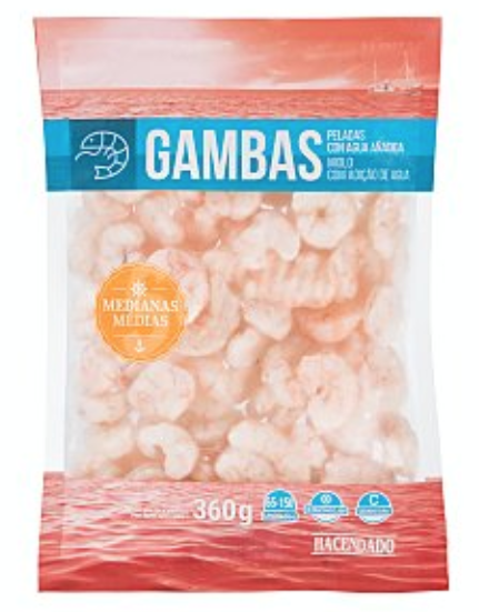 Salteado de verduras con gambas al pil pil.